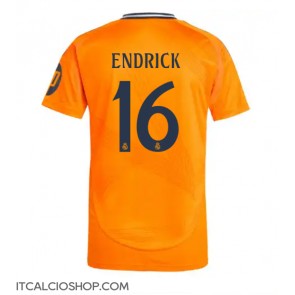 Real Madrid Endrick #16 Seconda Maglia 2024-25 Manica Corta